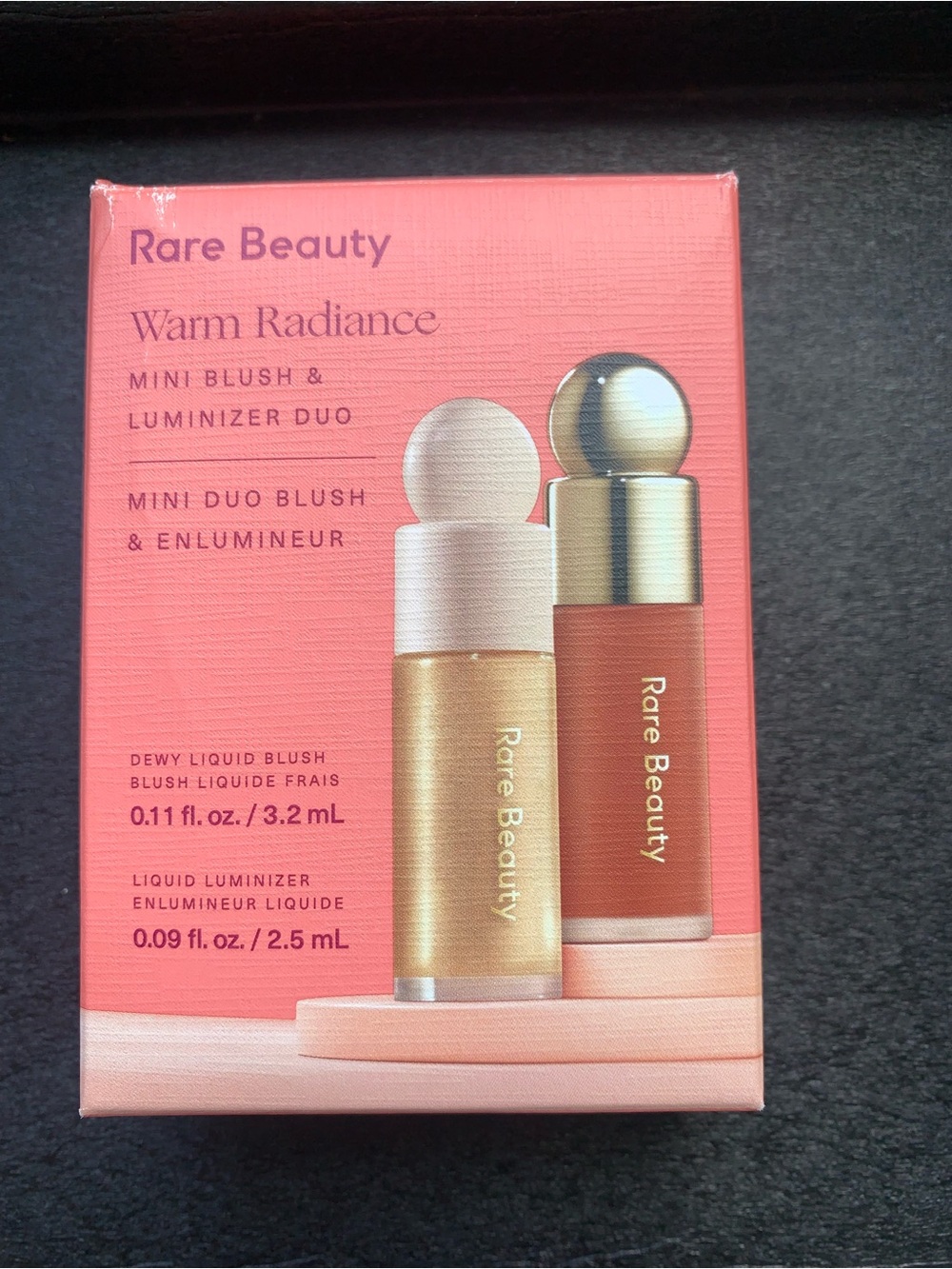 NIB Rare Beauty Warm Radiance Mini Blush & Luminizer Duo